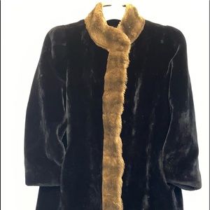Vintage Borgazia Faux Fur Full Length Coat